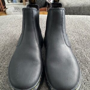 Black Leather Dr Marten Chelsea Boots